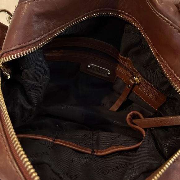 Botkier New York Dark Brown Leather Satchel Handbag - Picture 9 of 13